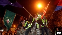 Протести против рестартирањето на Топилницата во Велес, 9 ноември 2011.