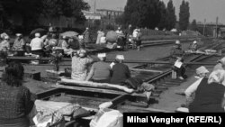 Femei protestatare la Tighina. FOTO: Mihai Vengher