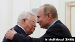 Ruski predsjednik Vladimir Putin i predsjedniko Palestinske uprave Mahmud Abbas u Kremlju, februar 2018.