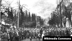 წითელი არმია თბილისში. 1921 წლის 25 თებერვალი.