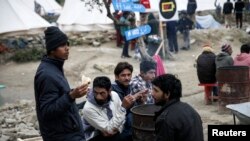 Izbeglice u kampu na Lezbosu