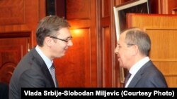 Aleksandar Vučić i Sergej Lavrov