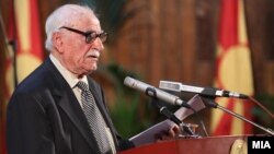 Претседателот на Сојузот на борци на Македонија, Тодор Атанасовски.