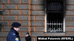 Izgoreni dio zgrade Predsjedništva BiH