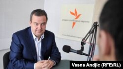 Ivica Dačić u beogradskom studiju RSE, april 2016.