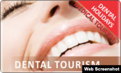 Baner jedne od turističkih agencija za ponudu dental turizma u Srbiji