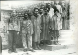 Prizonieri după eliberarea din Auschwitz