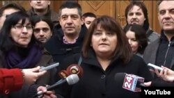 Претседателката на ССНМ Тамара Чаусидис.