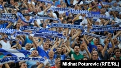 Navijači FK Željezničar na jednoj od utakmica