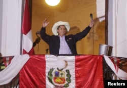 Peruanski predsednik Pedro Castillio u Limi, 7. juni 2021.