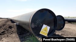 Gradilište dijela gasovoda Turski tok, u blizini Pančeva, Vojvodina, 21. juli 2019.