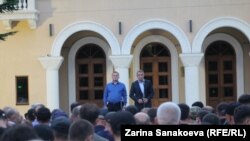 Алан Тадтаев и Анатолий Бибилов на митинге 4 сентября (иллюстративное фото)