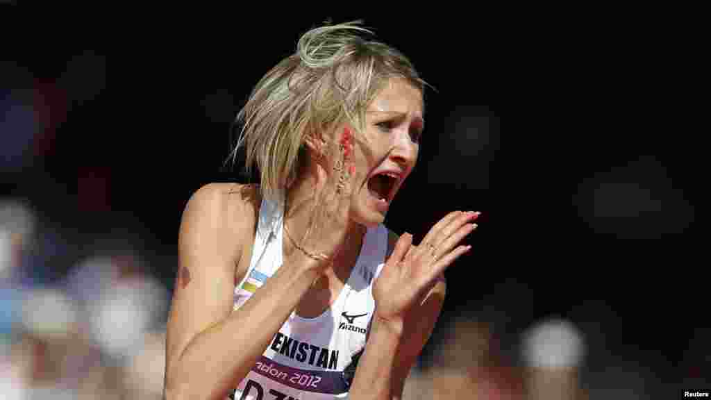 Uzbekistanka Svetlana Radživil natječe se u ženskom skoku u vis na Olimpijskim igrama u Londonu na 9. august. Foto: Reuters / Phil Noble