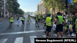 Redari na protestu studenata u blokadi, 28. jun 2025.