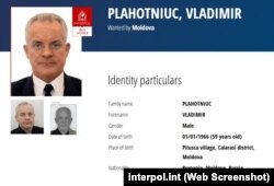 Alerta roșie publicată de Interpol pe numele lui Plahotniuc.