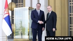 Predsednici Srbije i Turske tokom Vučićeve posete, Ankara 7. maj 2018.