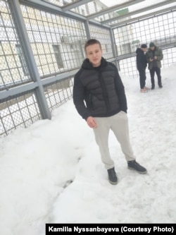 Kiril la centrul pentru migranți din Celeabinsk, în 2024.