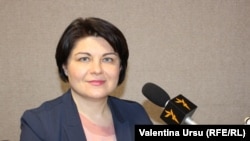 Natalia Gavriliță în studiou Europei Libere,februarie 2021.