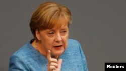 Njemačka kancelarka Angela Merkel u Bundestagu, 5. maj 2018