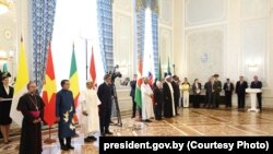 У часе цырымоніі ўручэньня даверчых грамат дыпляматамі, 11 верасьня 2025. Афіцыйнае фота