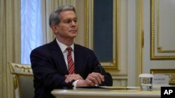 Ministar finansija SAD Skot Besent u Kijevu, 12. februar 2025.