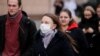 Belarus - People wearing masks, Minsk, 19Mar2020