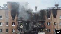 Posljedice ruskog napada dronovima na stambenu zgradu u Harkivu, Ukrajina, 7. juna 2025.