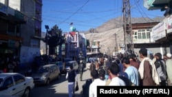FILE: A demonstration in Kunar's provicial capital Asadabad. 
