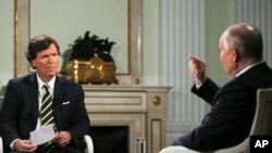 Vlagyimir Putyin Tucker Carlsonnak ad interjút február 6-án