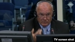 Milenko Živanović na suđenju Radovanu Karadžiću pred Haškim tribunalom, oktobar 2013. 