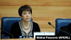 Bosnia and Herzegovina - Sarajevo - Irena Hadziabdic, members of the Central Election Commission of Bosnia and Herzegovina. 27Oct2014.