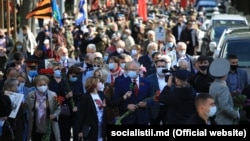 Igor Dodon la marșul organizat de PSRM de 9 mai