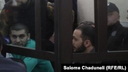 მარცხნიდან მარჯვნივ, რევაზ კიკნაძე და ლუკა ჯაბუა