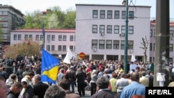 Jedan od mnogobrojnih protesta ratnih veterana u Sarajevu