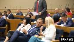 Millorad Dodik gjatë seancës plenare më 22 gusht 2025. 