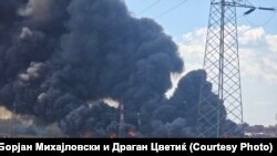 Пожар на дивата депонија во Визбегово, 9 јули 2025 година