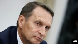 Șeful FSB, Serghei Narîșkin, la o ședință a Consiliului de Securitate al F. Ruse, la Moscova, pe 25 septembrie 2024.