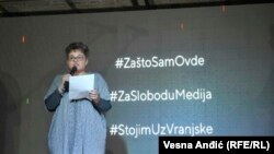 Tamara Skrozza pročitala je Proglas za slobodu medija