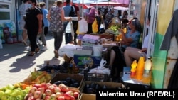 Piața din Drochia, 15 august 2021