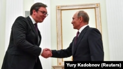 Poseta predsednika Srbije i lidera vladajuće Srpske napredne stranke Moskvi i Vladimiru Putinu u oktobru 2018.