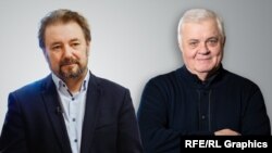 Analiștii politici de la București și Chișinău: Cristian Pîrvulescu (stânga) și, respectiv, Anatol Țăranu.