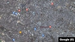 Grad Gaza na Google satelitskoj mapi