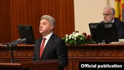 Претседателот Ѓорге Иванов во Собранието. 