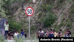 Migranti kod granice BiH i Hrvatske, juni 2018