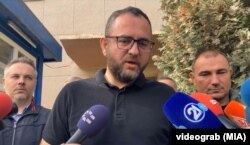 Панче Тошковски, министер за внатрешни работи, прес конференција за несреќата во Кочани