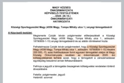 Évente 200 ezret kap a kisbuszáért a sporttevékenységet nem végző sportegyesület.