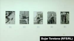 Fotografi të Bekim Fehmiut, gjatë një vizite të tij në Shqipëri në kohën e komunizmit.