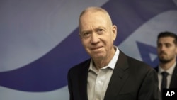 Министърът на отбраната на Израел Йоав Галант