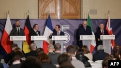 ევროპელი თავდაცვის მინისტრების საერთო პრესკონფერენცია პარიზში, 12 მარტი