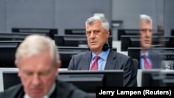 Još se ne zna početak suđenja: Hašim Tači tokom prvog pojavljivanja pred Specijalizovanim većima u Hagu, novembar 2020. 